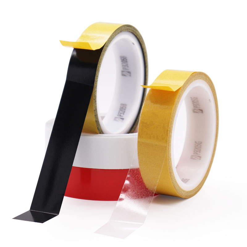 Yellow paper black PET double-sided tape