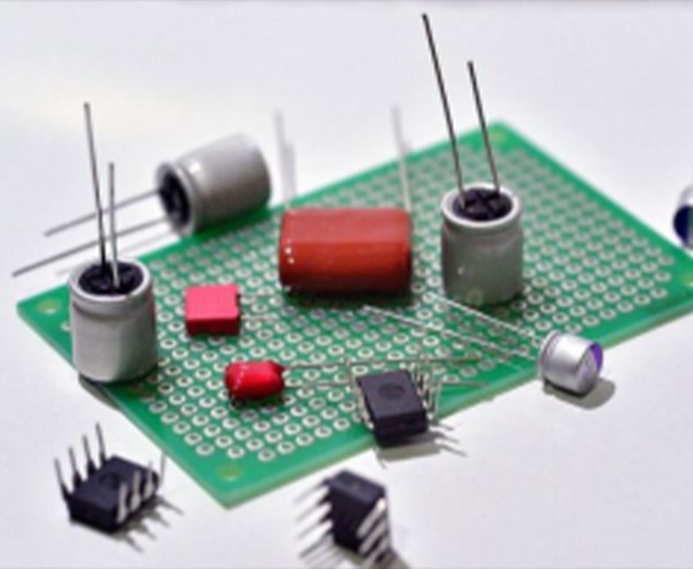 Assembly of electronic instrument components