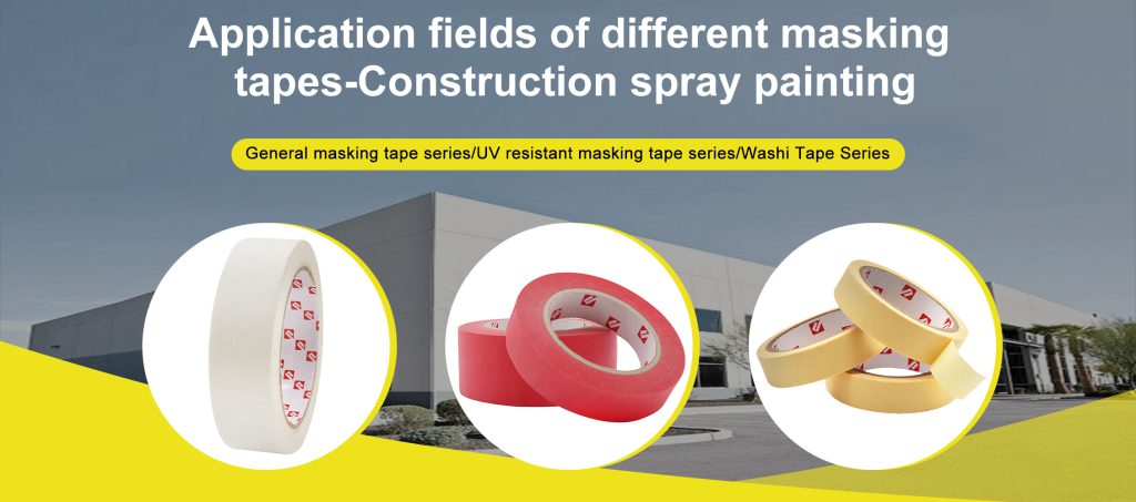 Application fields of different masking tapes-Construction spray painting