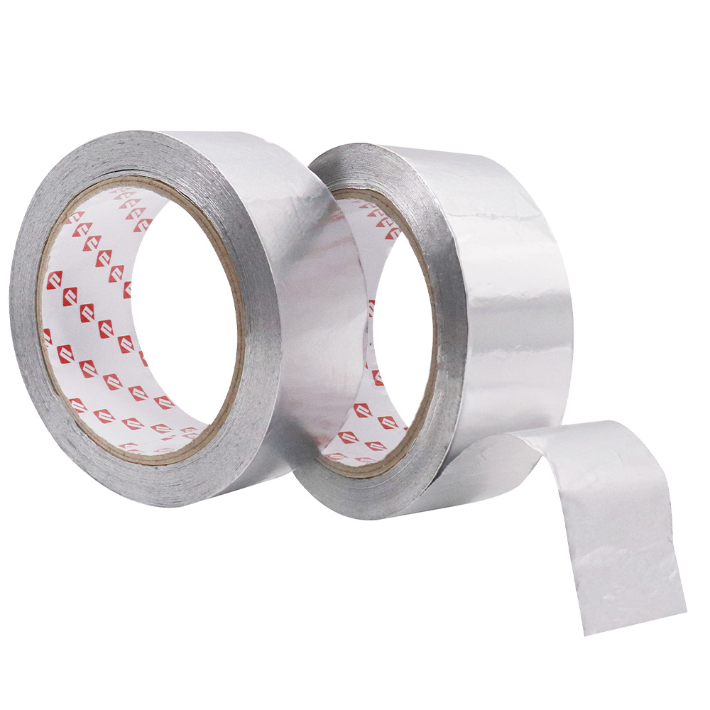 Linerless aluminum foil tape