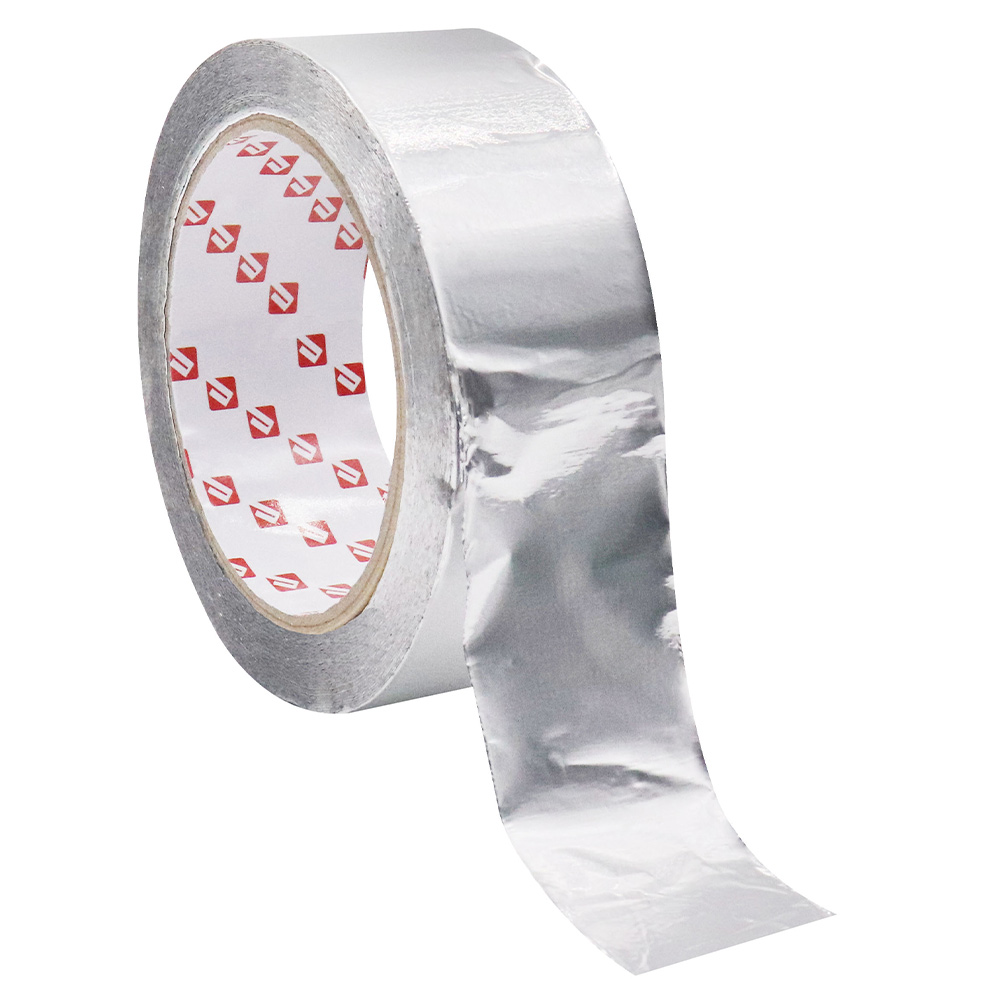 Linerless aluminum foil tape