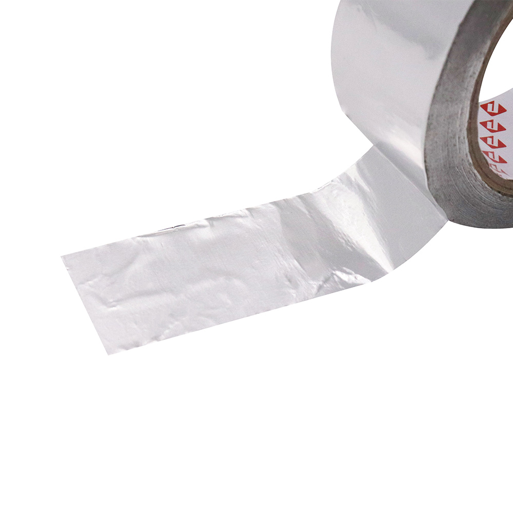 Linerless aluminum foil tape