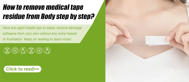 How to remove medical tape residue from skin step by step?