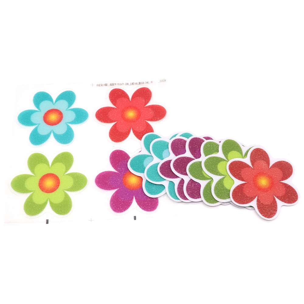 PEVA Non Slip Tape Bathtub Stickers Flower