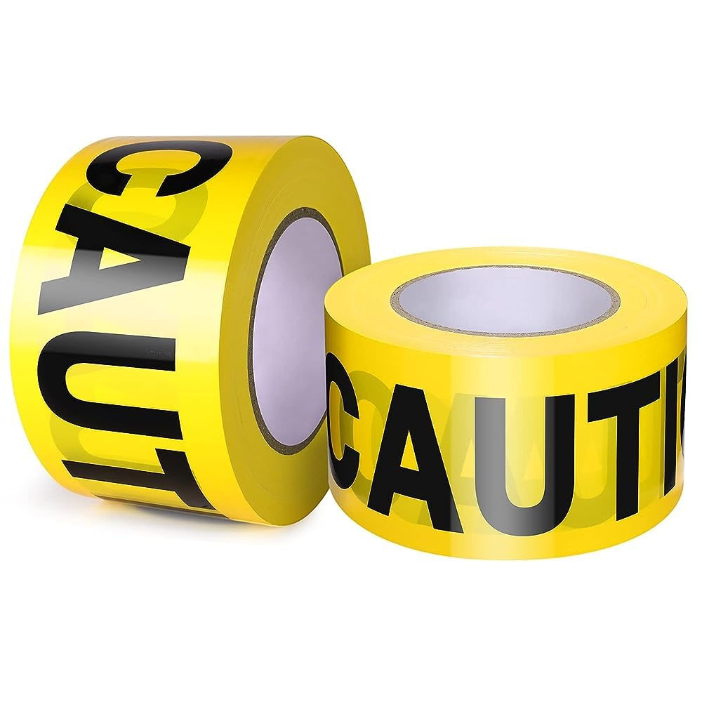 Yellow Caution Tape Security Tape Halloween Decoration